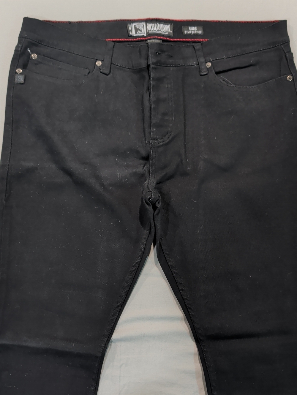 Social Collision x Lip Service Black Skinny Denim Jeans - Size38x32